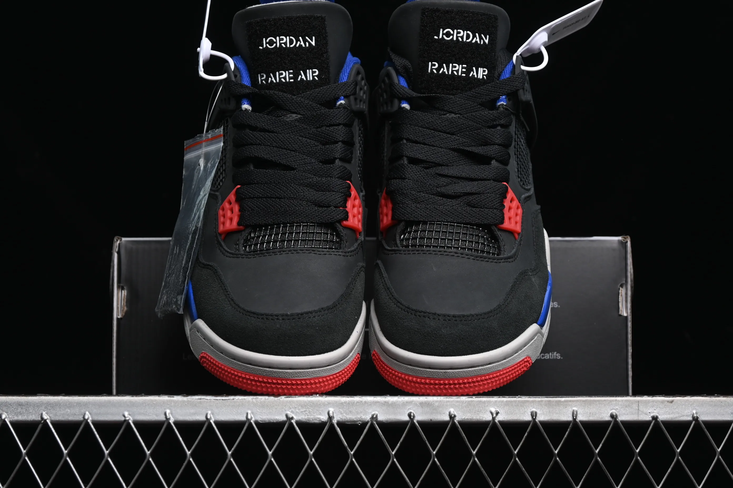 All categories Air Jordan Jordan series basketball shoes Air Jordan 4 Air Jordan 4 Retro "Lase" AJ4 Joe 4 black gray blue color FV5029-003